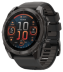 Мультиспортивные часы Garmin Fenix 8 (51mm), Sapphire, угольно-серый корпус с DLC-покрытием, пепельно-черный силиконовый ремешок
