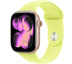 Apple Watch Series 11 // 42мм GPS // Корпус из алюминия цвета "розовое золото", спортивный ремешок цвета "неоновый желтый"