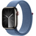 Apple Watch Series 9 // 41мм GPS+Cellular // Корпус из нержавеющей стали графитового цвета, спортивный браслет цвета "синяя зима"