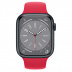 Apple Watch Series 8 // 41мм GPS // Корпус из алюминия цвета "темная ночь", спортивный ремешок цвета (PRODUCT)RED