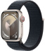 Apple Watch Series 9 // 45мм GPS+Cellular // Корпус из алюминия цвета "сияющая звезда", спортивный браслет цвета "темная ночь"