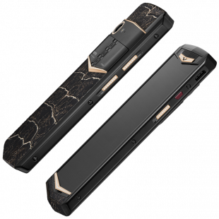 Vertu Aster P Gothic Gold YG&Diamonds Lava Black Crack Alligator