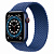 Купить Apple Watch Series 6 // 44мм GPS + Cellular // Корпус из алюминия синего цвета, плетёный монобраслет цвета «Атлантический синий»
