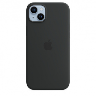 Силиконовый чехол MagSafe для iPhone 14 Plus, цвет Midnight/Темная ночь