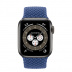 Apple Watch Series 6 // 44мм GPS + Cellular // Корпус из титана цвета «черный космос», плетёный монобраслет цвета «Атлантический синий»