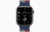 Apple Watch Series 9 Hermès // 41мм GPS+Cellular // Корпус из нержавеющей стали цвета "черный космос", ремешок Bridon Single Tour цвета Navy