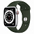 Купить Apple Watch Series 6 // 44мм GPS + Cellular // Корпус из алюминия серебристого цвета, спортивный ремешок цвета «Кипрский зелёный»