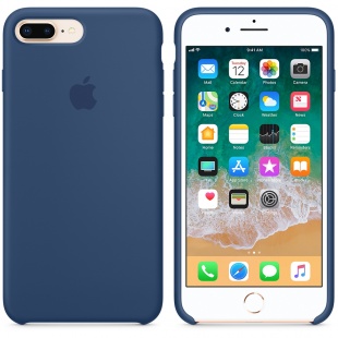 Силиконовый чехол для iPhone 7+ (Plus)/8+ (Plus), цвет «тёмный кобальт», оригинальный Apple