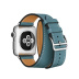 38/40 мм ремешок Double Tour из кожи Swift цвета Bleu Jean, размер Regular (стандартный) для Apple Watch Hermès 38/40 мм ремешок Double Tour из кожи Swift цвета Bleu Jean, размер Regular (стандартный) для Apple Watch Hermès