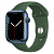 Купить Apple Watch Series 7 // 45мм GPS // Корпус из алюминия синего цвета, спортивный ремешок  цвета «зелёный клевер»
