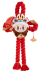Мягкий декор POP MART LABUBU Wealthy Snake's New Year Celebration Series, Plush Door Decoration