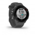 Беговые умные часы Garmin Forerunner 55 (42mm), серый корпус, серый силиконовый ремешок