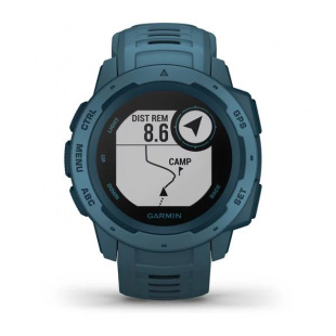 Туристические умные часы Garmin Instinct (45mm), корпус и силиконовый ремешок цвета Lakeside Blue