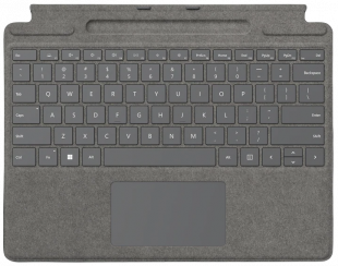 Клавиатура Microsoft Surface Pro Signature Keyboard Type Cover со стилусом Surface Slim Pen 2/ Платинум (Platinum) / Alcantara