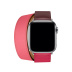 38/40 мм Ремешок Hermès Double Tour из кожи Swift цвета Bordeaux/Rose Extrême/Rose Azalée для Apple Watch Hermès 38/40 мм Ремешок Hermès Double Tour из кожи Swift цвета Bordeaux/Rose Extrême/Rose Azalée для Apple Watch Hermès