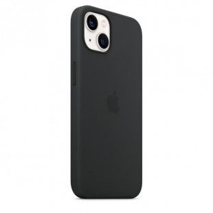 Силиконовый чехол MagSafe для iPhone 13, цвет «тёмная ночь»