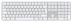 Клавиатура Apple Magic Keyboard с Touch ID— полноразмерная с цифровой панелью, White