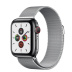 Apple Watch Series 5 // 40мм GPS + Cellular // Корпус из нержавеющей стали цвета «серый космос», миланский сетчатый браслет серебристого цвета