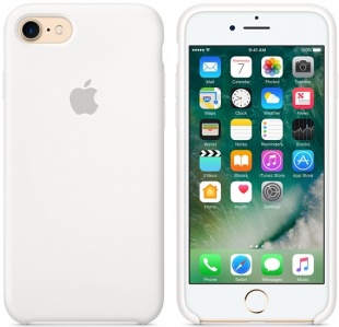 Силиконовый чехол для iPhone 7/8, белый цвет, оригинальный Apple, оригинальный Apple