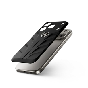 Чехол Golden Concept для iPhone 17 Pro, Magnetic Shield, Racing Sport Rubber, Onyx Black