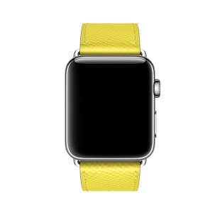 42/44 мм ремешок Simple Tour из кожи Epsom цвета Lime для Apple Watch Hermès