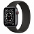Купить Apple Watch Series 6 // 44мм GPS + Cellular // Корпус из алюминия цвета "серый космос", монобраслет черного цвета
