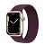 Купить Apple Watch Series 7 // 41мм GPS // Корпус из алюминия цвета «сияющая звезда», плетёный монобраслет цвета «тёмная вишня»