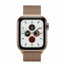 Apple Watch Series 5 // 40мм GPS + Cellular // Корпус из нержавеющей стали золотого цвета, миланский сетчатый браслет золотого цвета