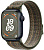 Купить Apple Watch Series 9 // 45мм GPS // Корпус из алюминия цвета "темная ночь", спортивный браслет Nike цвета "секвойя/оранжевый"