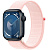 Купить Apple Watch Series 9 // 41мм GPS // Корпус из алюминия цвета "темная ночь", спортивный браслет светло-розового цвета