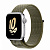 Купить Apple Watch Series 8 // 41мм GPS // Корпус из алюминия серебристого цвета, спортивный браслет Nike цвета "секвойя/чистая платина"