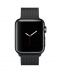 Apple Watch 38 мм, нержавеющая сталь цвета «чёрный космос», миланский сетчатый браслет цвета «чёрный космос»
