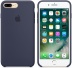 Силиконовый чехол для iPhone 7+ (Plus)/8+ (Plus), тёмно-синий цвет, оригинальный Apple