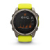 Мультиспортивные часы Garmin Fenix 8 (51mm) Solar, Sapphire, титановый серый корпус, желтый  силиконовый ремешок