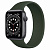 Купить Apple Watch Series 6 // 44мм GPS // Корпус из алюминия цвета "серый космос", монобраслет цвета «Кипрский зелёный»
