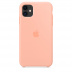 Силиконовый чехол для iPhone 11, цвет «розовый грейпфрут», оригинальный Apple