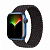 Купить Apple Watch Series 7 // 41мм GPS // Корпус из алюминия синего цвета, плетёный монобраслет цвета «Black Unity»