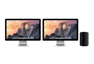 Apple Mac Pro (MD878) Xeon E5 3.5ГГц (6xCore), 16Гб, 256Гб FLASH, 2хAMD FIREPRO D500-3Гб