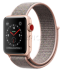 Apple Watch Series 3 // 38мм GPS + Cellular // Корпус из золотистого алюминия, ремешок из плетёного нейлона цвета «кофейный/карамельный» (MQJU2)