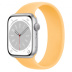 Apple Watch Series 8 // 45мм GPS // Корпус из алюминия серебристого цвета, монобраслет цвета "солнечное сияние"