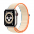 Apple Watch Series 6 // 44мм GPS + Cellular // Корпус из титана, спортивный браслет кремового цвета