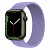 Купить Apple Watch Series 7 // 45мм GPS // Корпус из алюминия зеленого цвета, плетёный монобраслет цвета «английская лаванда»