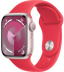 Apple Watch Series 9 // 45мм GPS // Корпус из алюминия розового цвета, спортивный ремешок цвета (PRODUCT)RED