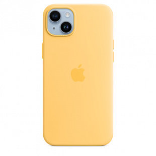 Силиконовый чехол MagSafe для iPhone 14 Plus, цвет Sunglow/Солнечное сияние
