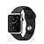 Купить Apple Watch 38 мм, нержавеющая сталь, черный спортивный ремешок