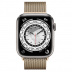 Apple Watch Series 7 // 41мм GPS + Cellular // Корпус из титана, миланский сетчатый браслет золотого цвета