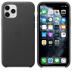 Кожаный чехол для iPhone 11 Pro Max, черный цвет, оригинальный Apple