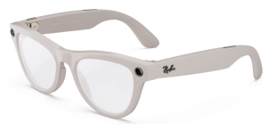 Умные очки Ray-Ban  Skyler (2-gen) (Глянцевая оправа цвета "серый мел", прозрачно-сапфировые фотохромные линзы)