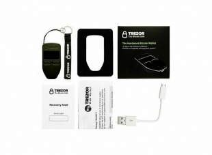 Аппаратный кошелек для криптовалют Trezor one (Black/Черный)
