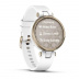 Женские умные часы Garmin Lily (34mm), кремово-золотистый корпус, белый силиконовый ремешок